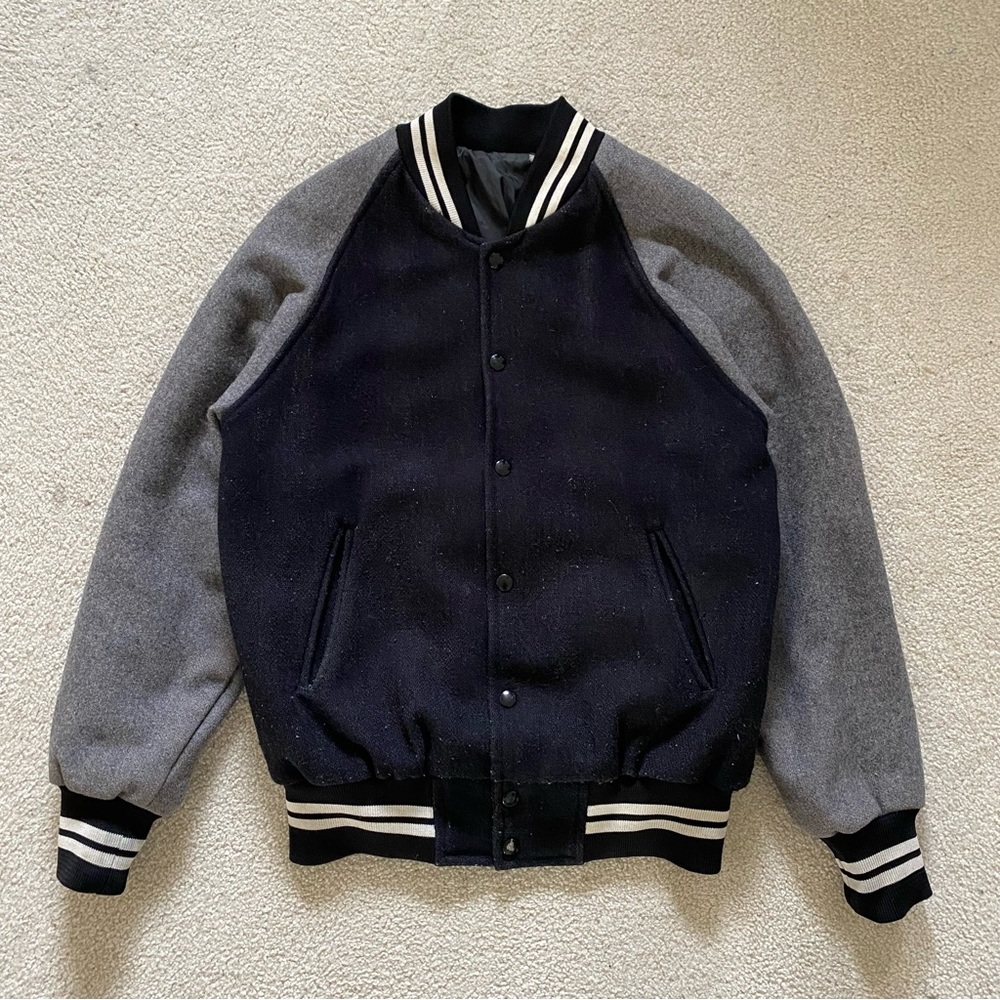 Vintage Wool Blend Varsity Jacket